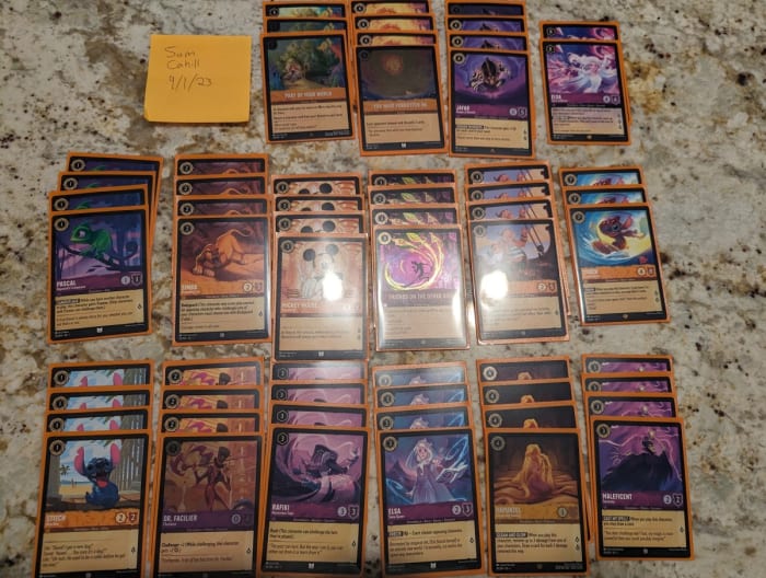 amber amethyst disney lorcana tournament deck